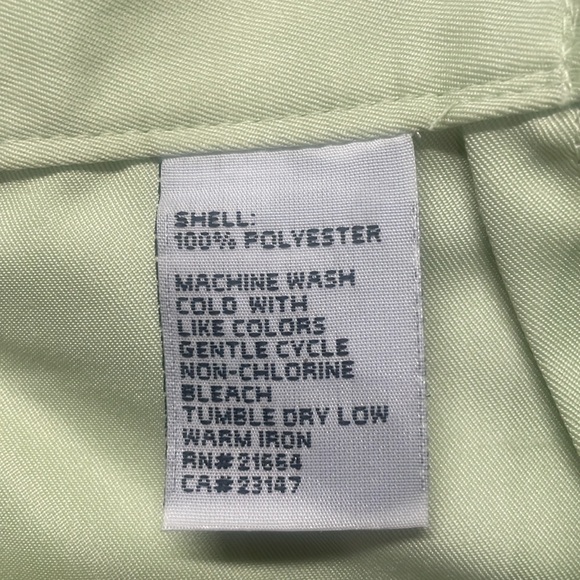 Vintage 90s Talbots Bermuda shorts high waisted elastic waist green women size 8 - Picture 10 of 11